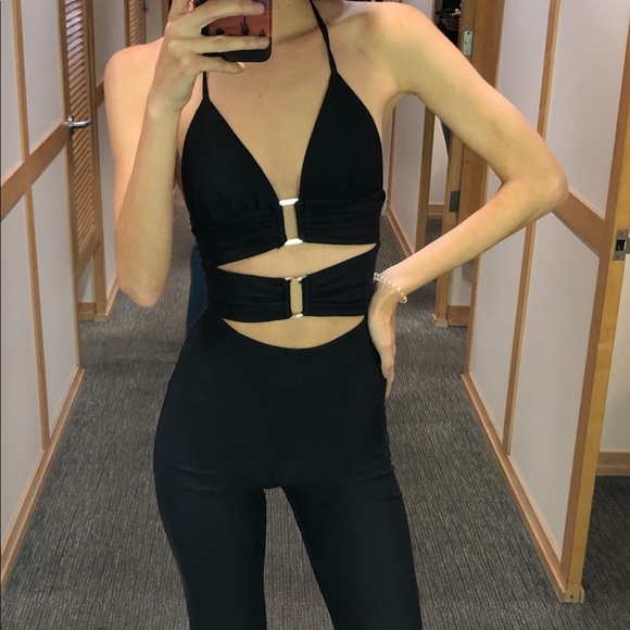 i am gia black jumpsuit